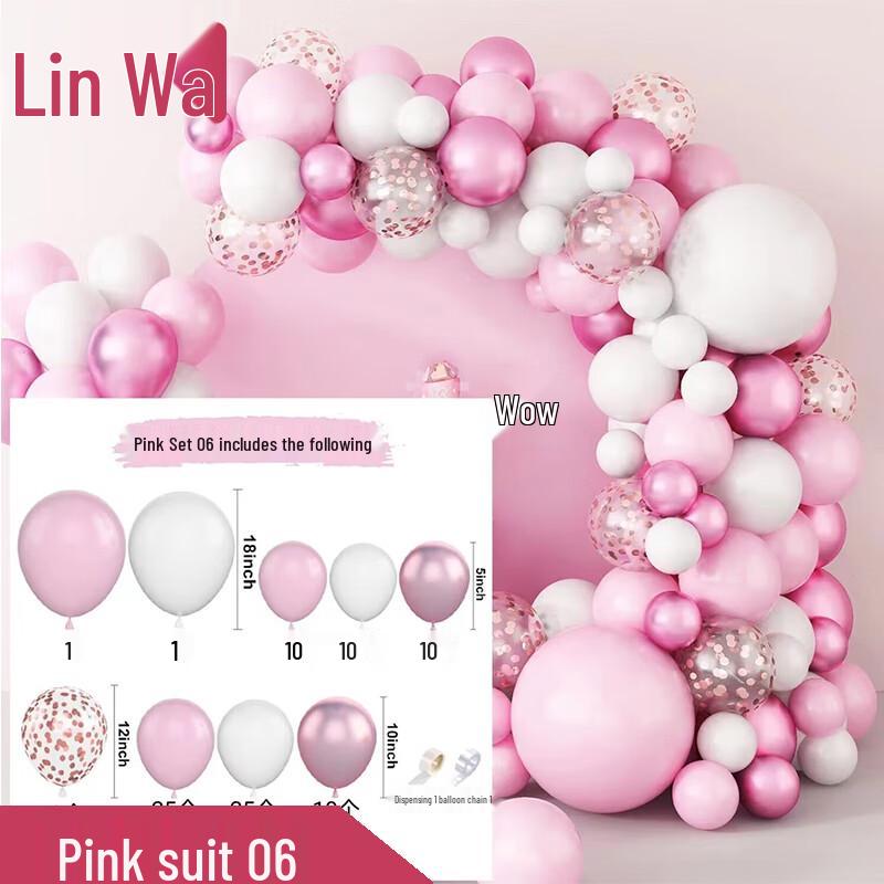 Linwa Balloon Arch & Party Decoration Set
