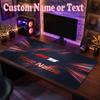 F1 Customized Name Text Mouse Pad, Large Desk Mouse Mat Personalized Home Office Present