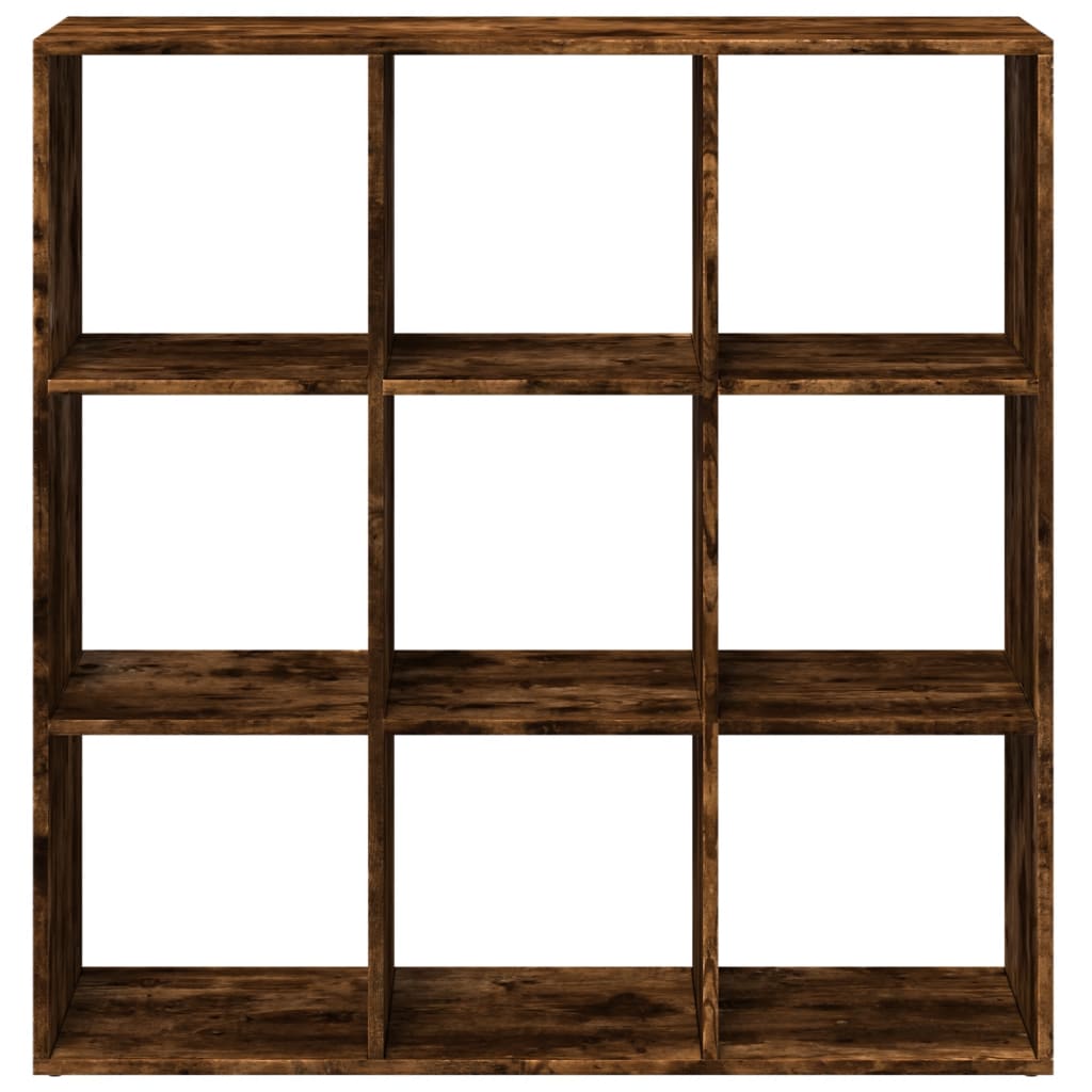 Room Divider Bookshelf Smoked Oak 102x29x103.5 cm