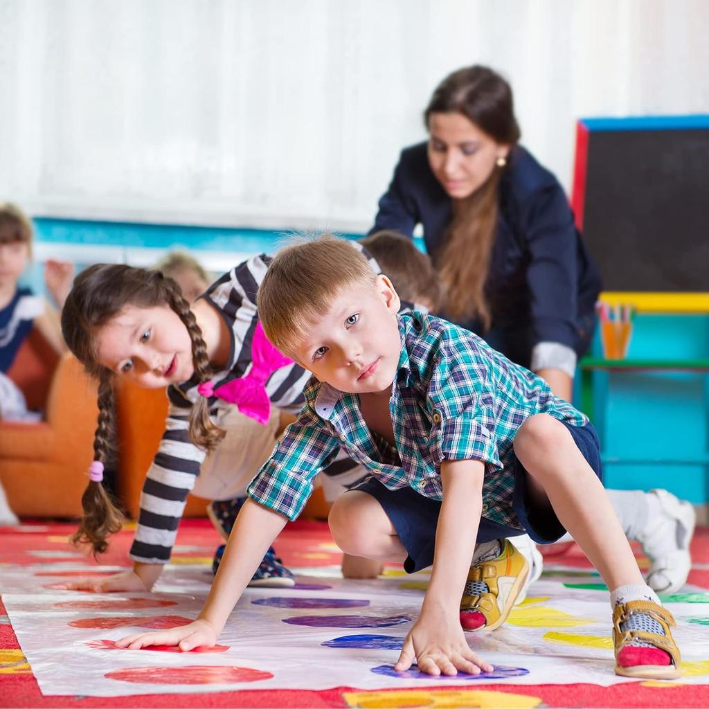 ELECLAND 36 Pcs Classroom Floor Stickers Round Floor Spots Self Adhesive Dry Erase Circles Vinyl Classroom Line Up Dots Classroom Dots for Floor