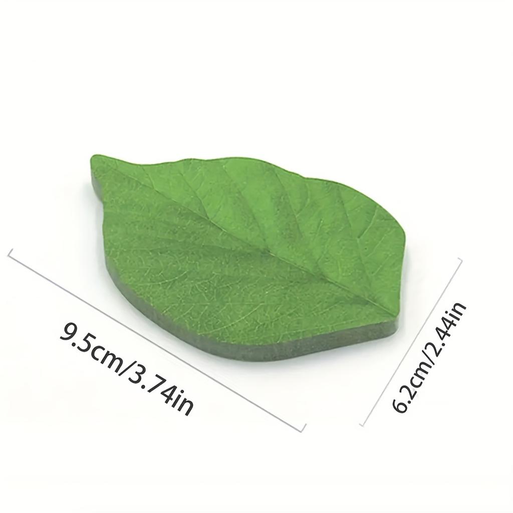 300 listů listové lepící poznámky Blok na poznámky Papírové lepící podložky Lepící poznámky se vzorem ve tvaru listu, Praktický lepící papír, Dekorace pro kutily