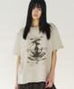 SLOWACID Dune Wave Short Sleeve T-Shirt [Sand Beige]