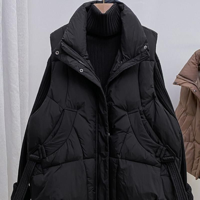 m down cotton vest women's fashion sleeveless jacket other silk