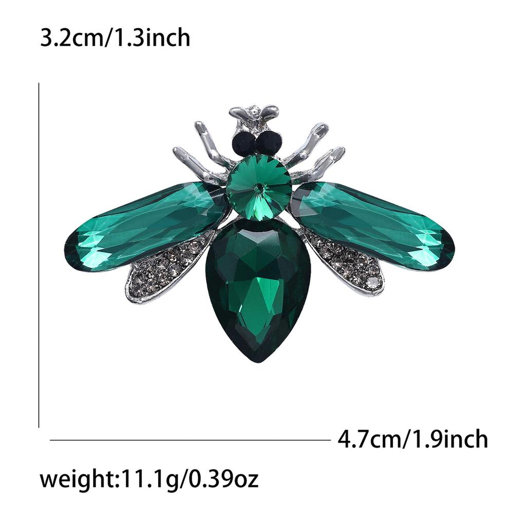 Korean Crystal Bee Brooch: Cute Insect Lapel Pin & Fashion Accessory