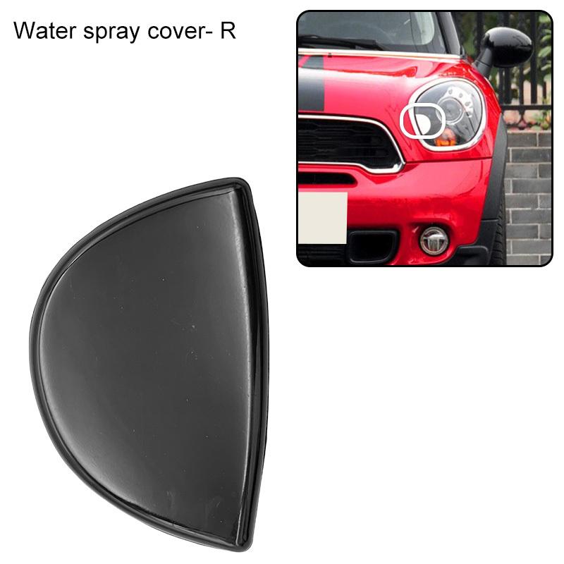 Front Bumper Headlight Headlamp Washer Nozzle Cover For BMW Mini Cooper BLACK R60 R61 61679805542 61679805541 61672752559