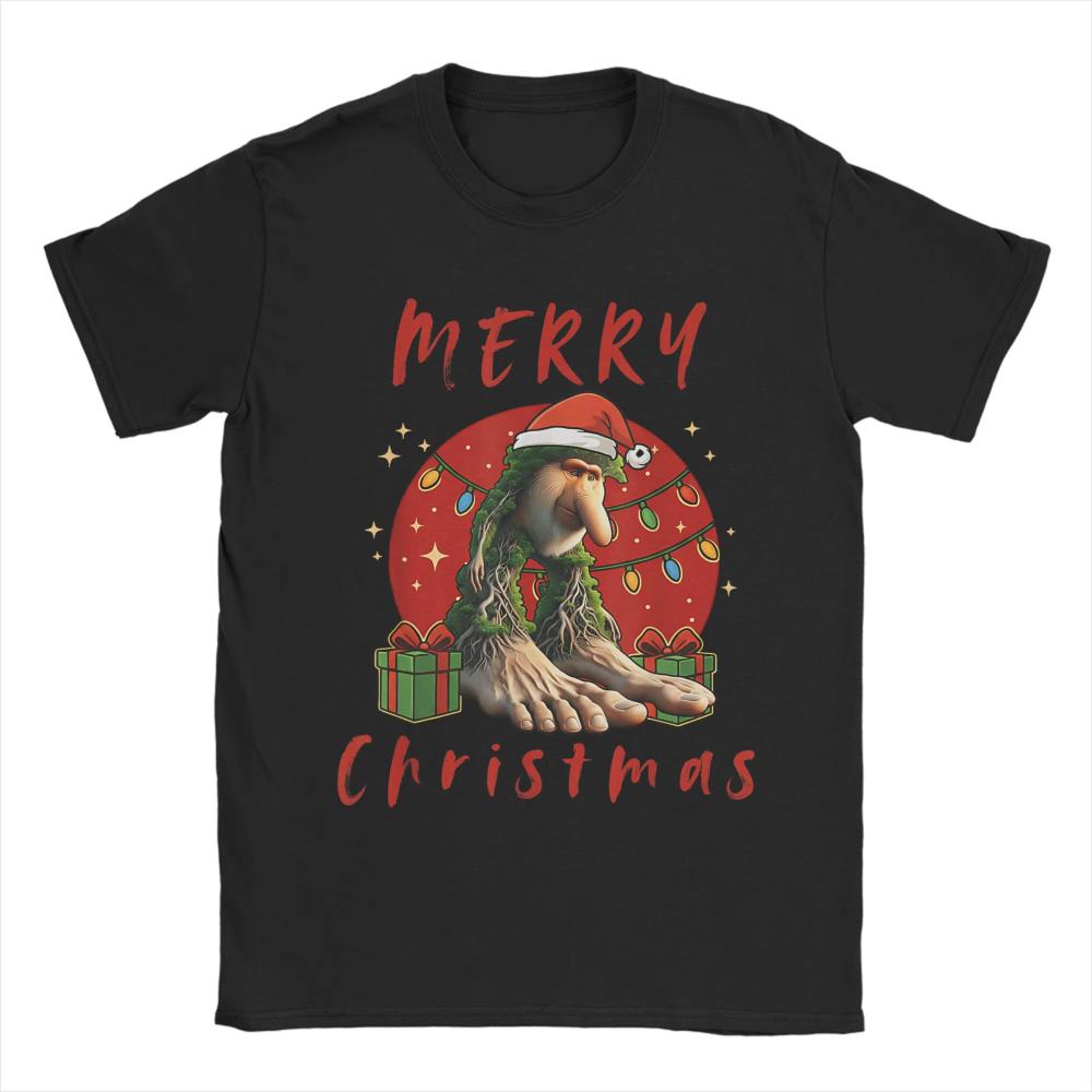 Italian Brainrot Christmas BRR BRR Patapim Merry Christmas TShirt Men Women Cotton TShirts Summer Tee Shirt Plus Size Clothing