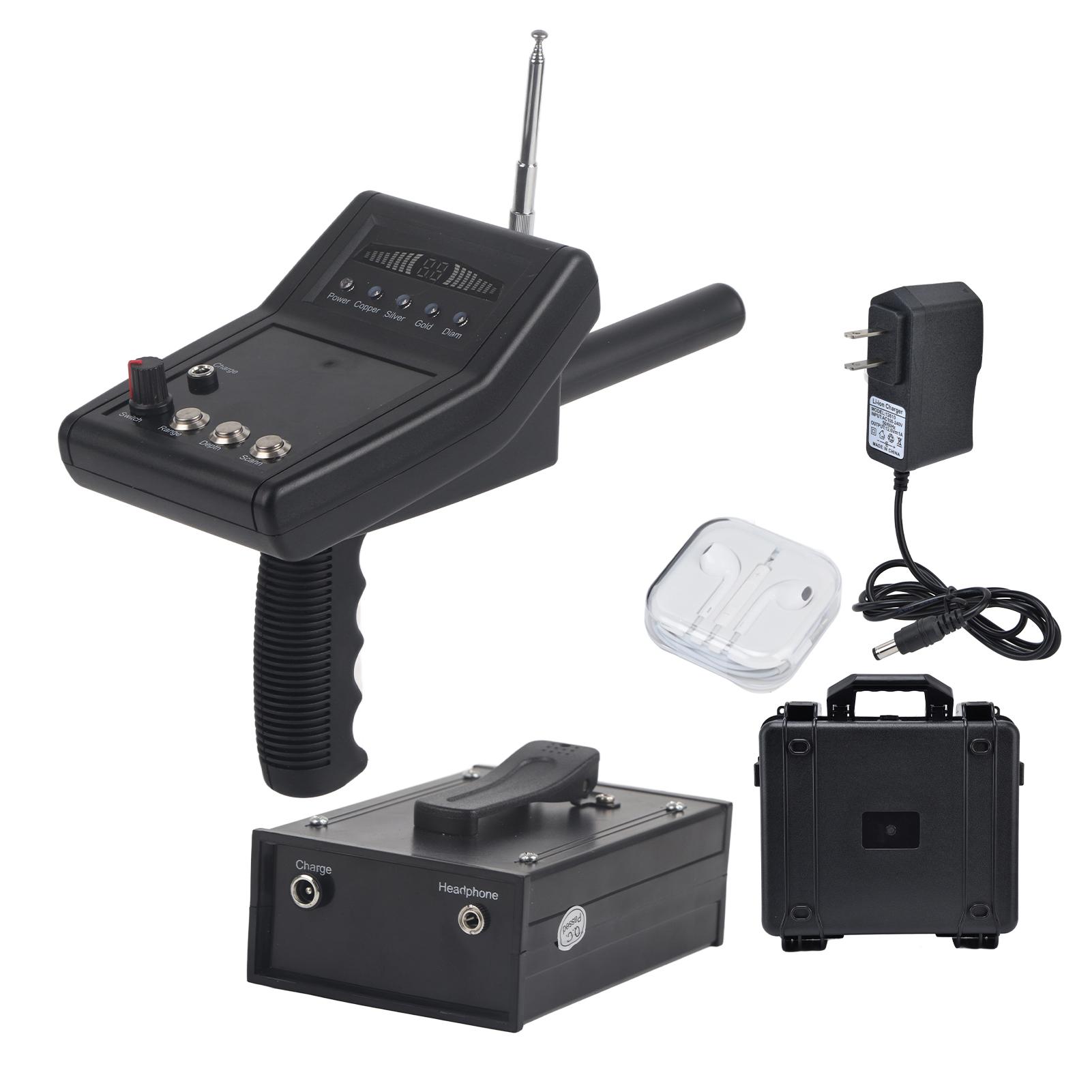 

1000 м подземный металлоискатель 15 м глубина открытый поисковый детектор с наушниками для серебра и золота