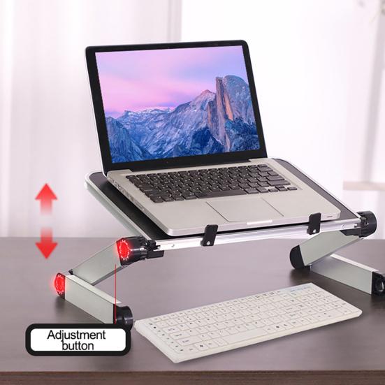 Foldable Aluminum Alloy Notebook Stand Adjustable Laptop Heighten Desktop Holder
