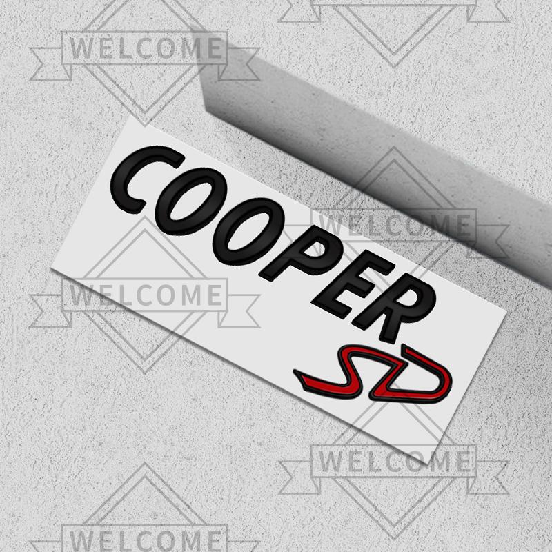 3D Car Stickers For Mini Cooper D SD Countryman Clubman Emblem Auto Body Letter Badge Trunk Decal Decoration Accessories
