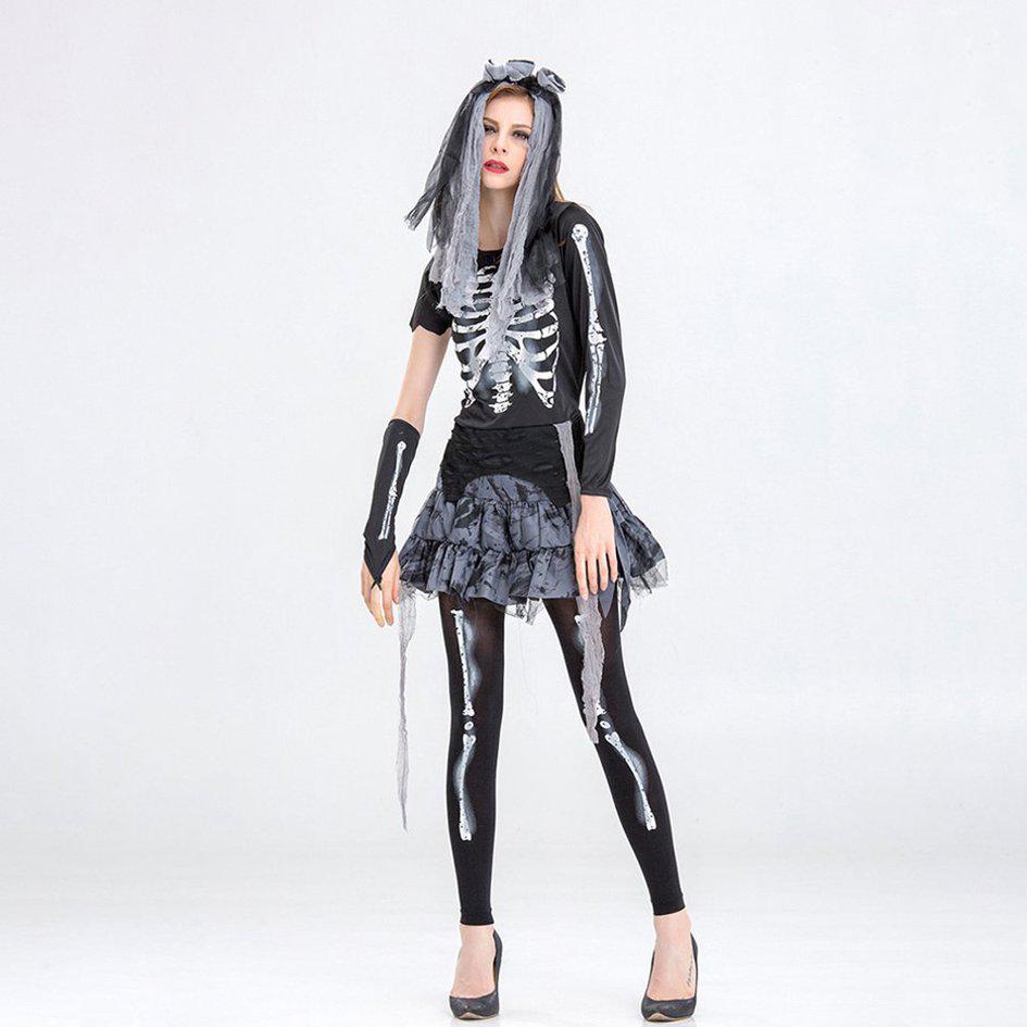 Halloween Scheletro Cornice Fantasma Sposa Zombie Costume Costume Da  palcoscenico Skull Set JUU acquista in modo economico — spedizione  gratuita, recensioni reali con foto — Joom