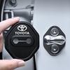 4Pcs Silicone Car Door Lock Cover Protector Sticker Cushion Dustproof Cover for Toyota Corolla Camry RAV4 Avalon Accessories