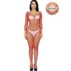 Whole Body Mesh Fantasy Body Stocking With Private Area Open