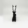 Home Display Deer Figurine 3D Shelf Accent for Desk Christmas Winter Styling with Scandinavian Look Single Piece