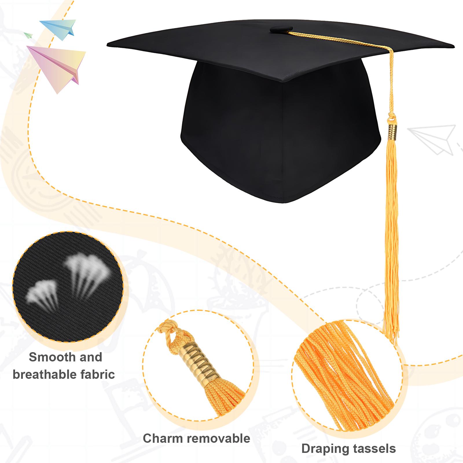 5 шт. академическая шляпа акриловые волокна головной убор академические сувенирные шапки — фото 6