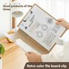A4 Transparent Folder With Single Strong Clip Large Capacity For Storing Documents Contracts And Office Supplies