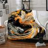 1pc Phoenix Print Blanket, Lightweight Flannel Throw For Sofa, Bed, Travel, Camping, Livingroom, Office, Couch, Chair, And Bed,