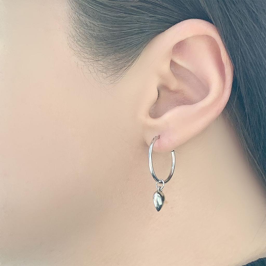 Silver Earrings Without Stones (2053019)