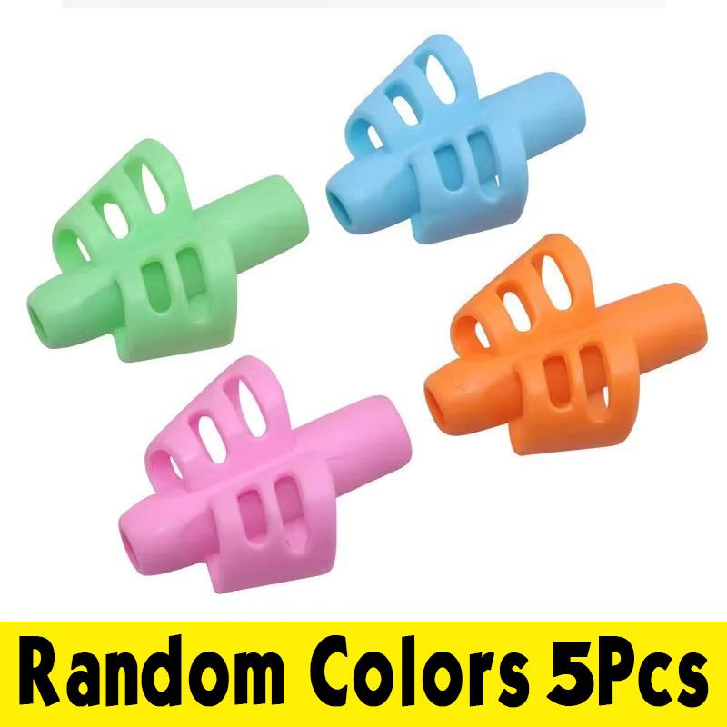 3/5 Pack Silicone Pen Holder For Kids Ergonomic Design For Handwriting Posture Correction Writing Aid Children Learning Practice