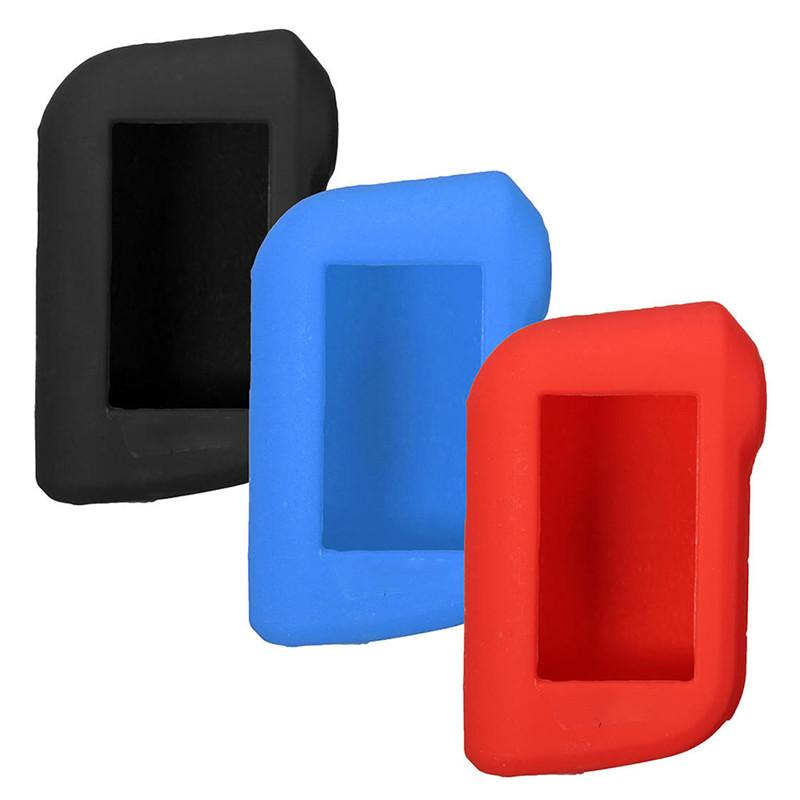 Funda de silicona para llave de coche Starline A93 A63, versión rusa, alarma bidireccional, control remoto LCD, llavero, funda n.° 270408