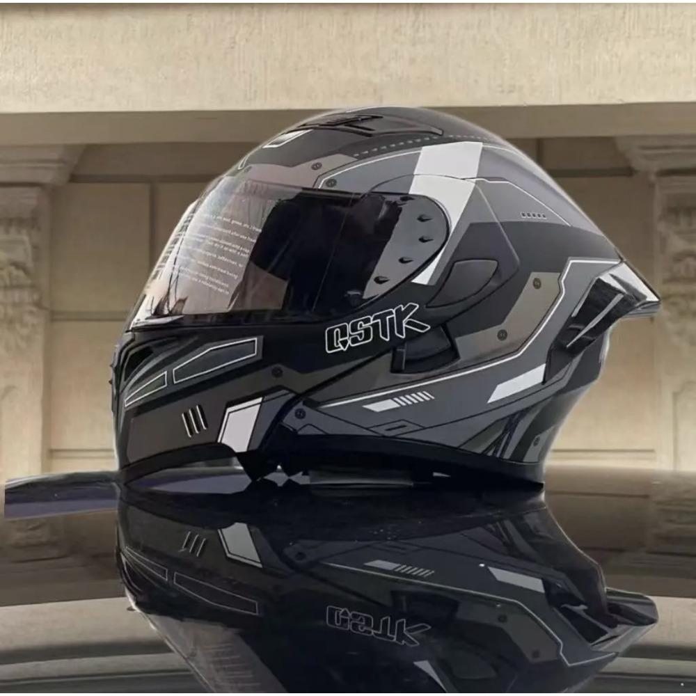 New face-off helmet extra large 70 extra large head circumference double lenses new motorcycle helmet