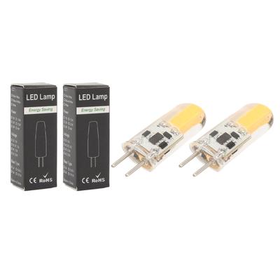 2PCS Silicone LED Light Bulb GY6.35 COB 1505 3W 12V 300LM for Cabinets Closets Outdoor Home Office