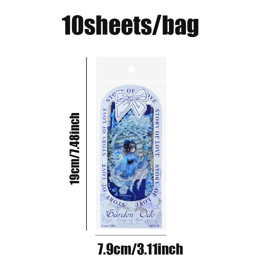 4 Stile Garten Ode Serie Blumenfee Landschaftsgestaltung Aufkleber Handbuch Materialien DIY Scrapbooking Fotorahmen Karte Tagebuch