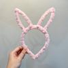 Diadema de Orejas de Conejo Peluche Orejas de Conejo de Pascua Linda Accesorios de Disfraz Cosplay para Niños y Adultos Talla Única 8 Colores