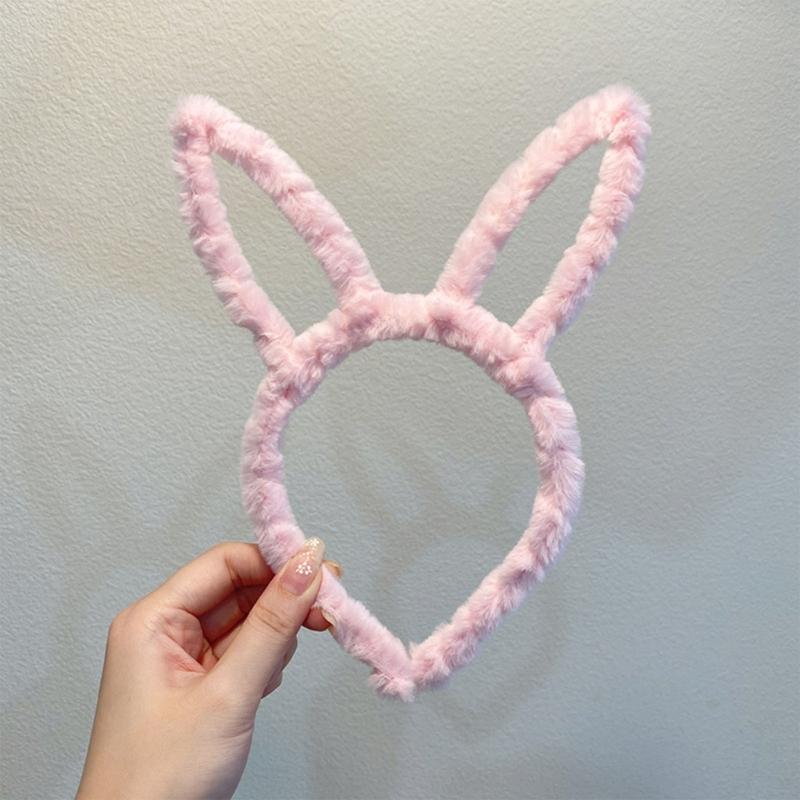 Diadema de Orejas de Conejo Peluche Orejas de Conejo de Pascua Linda Accesorios de Disfraz Cosplay para Niños y Adultos Talla Única 8 Colores
