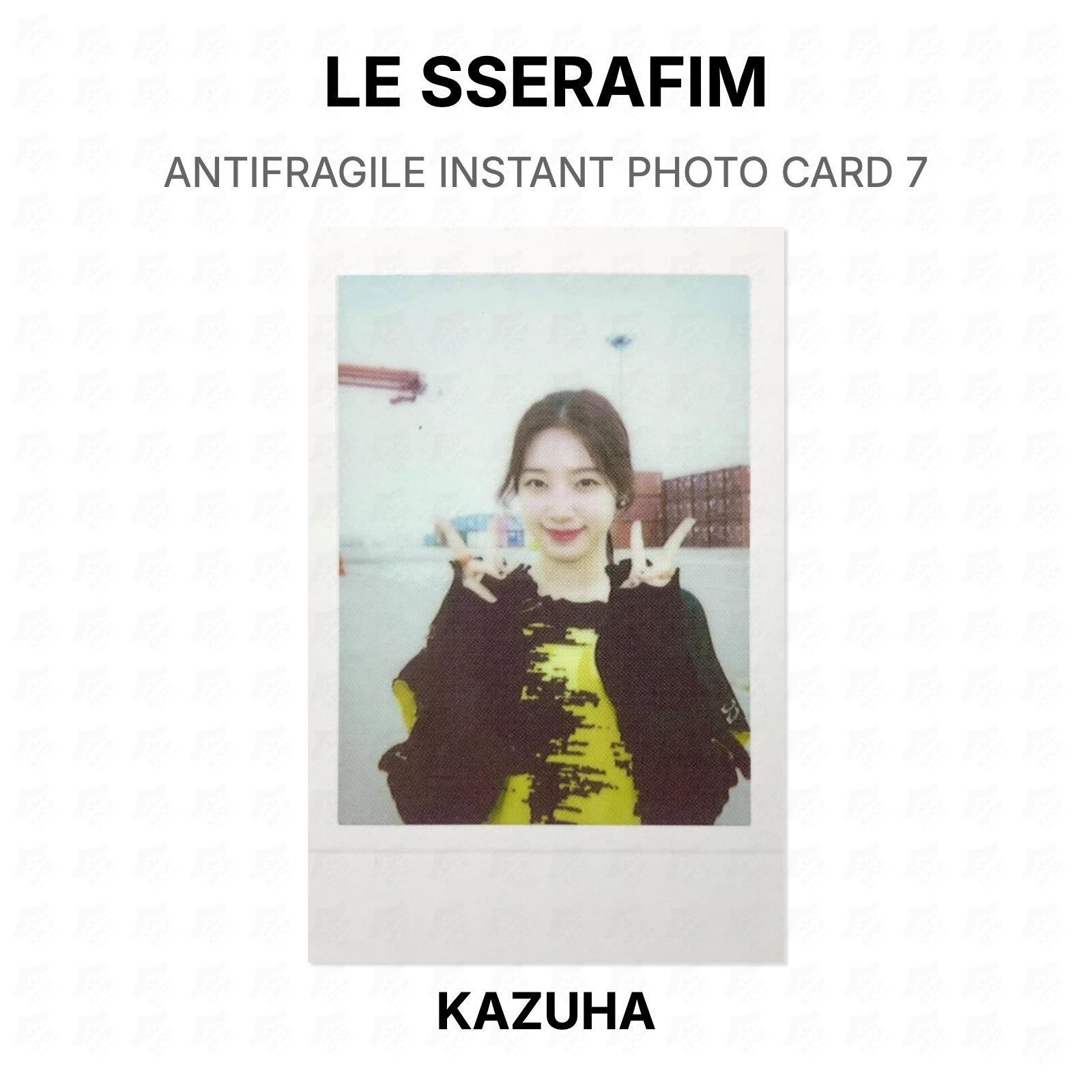 LE SSERAFIM ANTIFRAGILE INSTANT PHOTO CARD 7 Official Photocard KAZUHA