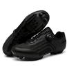 Mens Cycling Shoes With Flyknit Upper Reflective Stripes Stiff Sole Road MTB Casual Riding