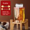 Sealed Glass Wine Infusion Jar with Faucet