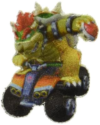 Inagaki Costumes Super Mario Bowser Sticker MRS021 Patch, Sticker/Iron-on,