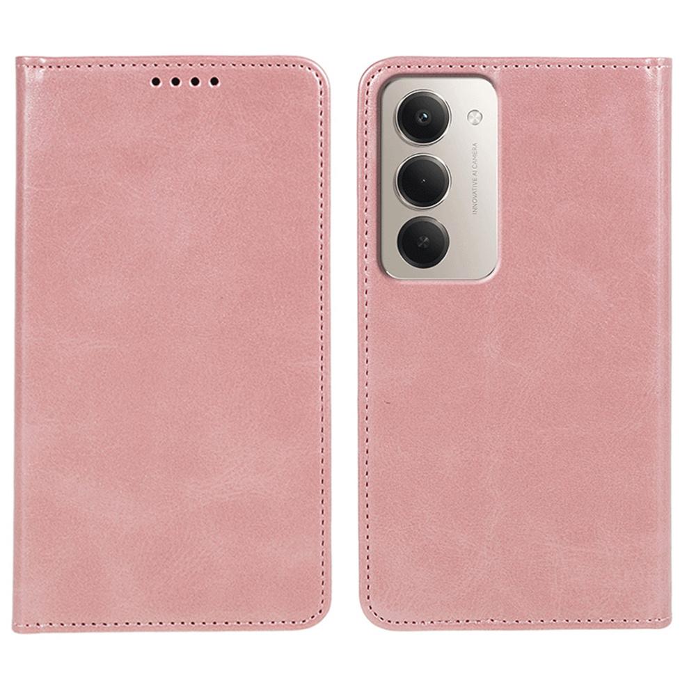 For Xiaomi Redmi 15 5G Case Strong Magnetic PU Leather Phone Cover Calf Texture