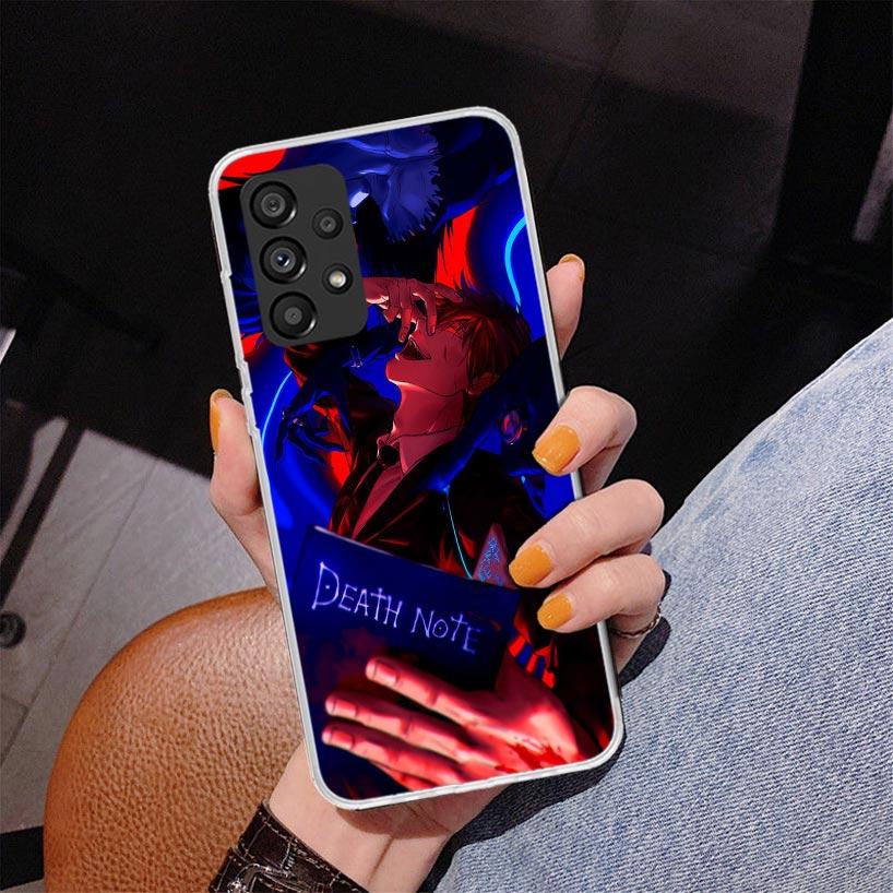 N-Note D-Death Yagami Light Phone Case For Samsung Galaxy A52 A32 A22 A12 A51 A31 A50S A30S A20S A10S Note 20 Ultra 10 Plus S10