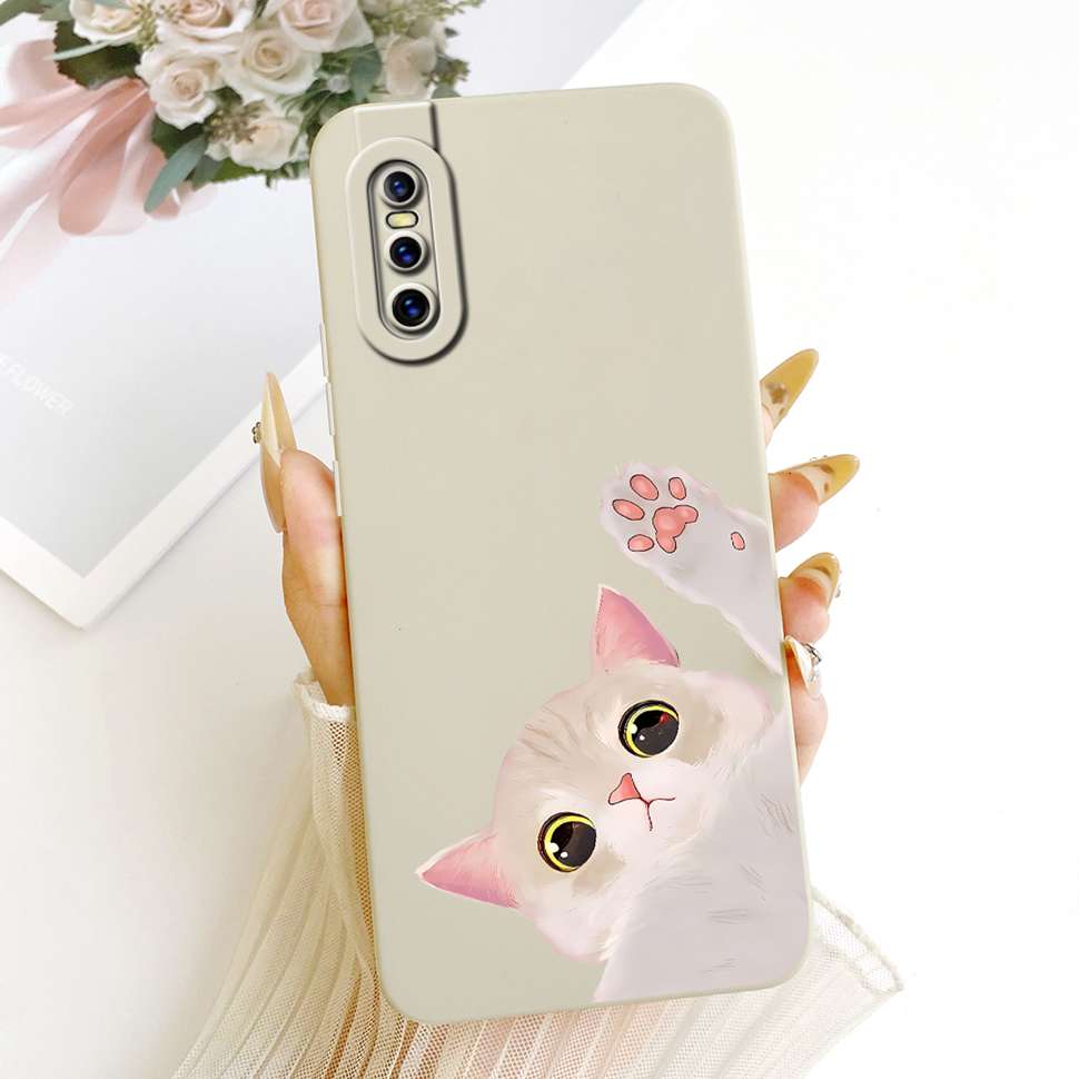 Für Vivo V15 Pro 2019 Hülle Vivo1818 Silikon Weich Niedliche Katze Hase Bemalte Rückseite Für Vivo V 15 V15 Pro Hüllen Fundas Coque
