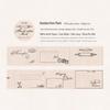 Retro Journal Sticky Notes Set - Kraft Paper Die-Cut Signs (6 Styles)