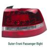 Fits 2009-2011 Volkswagen New Passat Lingyu Rear Taillight Assembly: Outer and Inner Taillight.