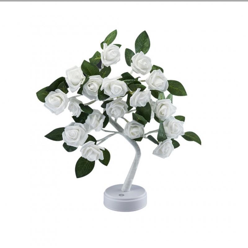 USB LED Rose Tree with Removable Base - Christmas Light & Night Decor