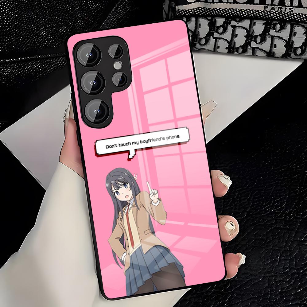 Mai Sakurajima Phone Case For Samsung A25 A13 A33 5G A54 A36 A35 A56 A52 A14 Shockproof Glass Cover
