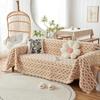 Moderne Plüsch-Sofa-Überwurfdecke für Wohnzimmer, farbenfroher 3-/4-Sitzer-Sofa-Handtuch aus Jacquard-Samt, Sessel-Couch-Schonbezug für Haustiere