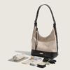 Fashionable and Versatile Shoulder Bag, Premium Texture Bucket Bag, Large Capacity Commuting Contrasting Color Tote Bag
