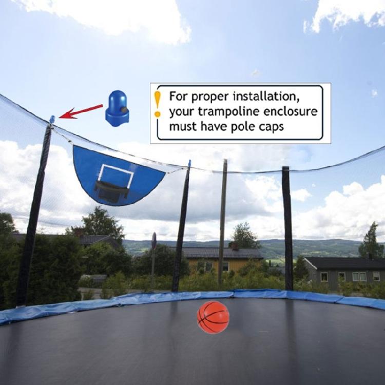 Trampolines Basketballs Hoop Set Practical Breakaways Rims Balls Pump PVC Texture Perfect for Any Ages Quick Installation