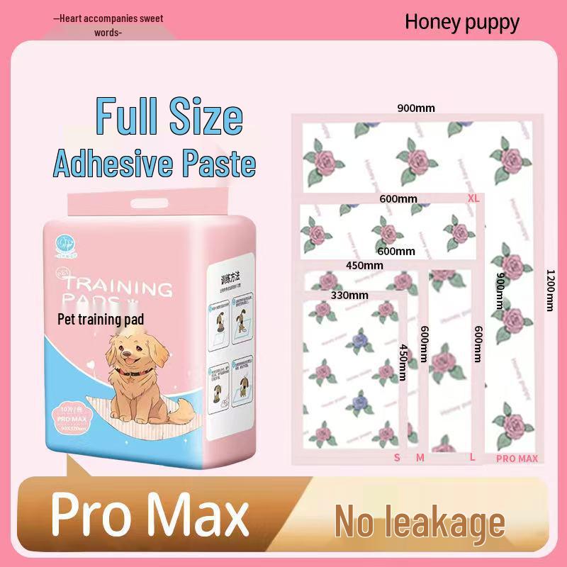 

Heart Companion Pet Pee Pad: Instant Absorption, Deodorizing, Leak-Proof, Back Adhesive for Dogs & Cats Pink Hot Sale (M Trial, 10 pcs) Adhesive