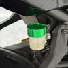 AUSHOOL Motorcycle Master Cylinder Cap and Reservoir Tank Cover for Honda CBR1000RR Rear Brake and Clutch (08-20) (04-07) (Green)