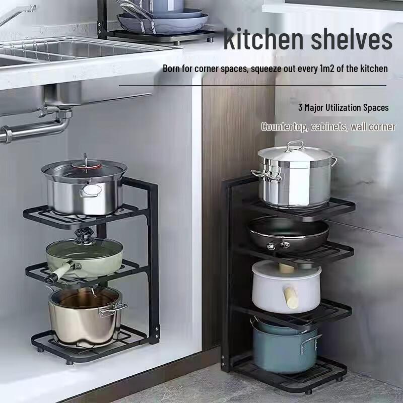 Kitchen Pot and Pan Organizer Rack