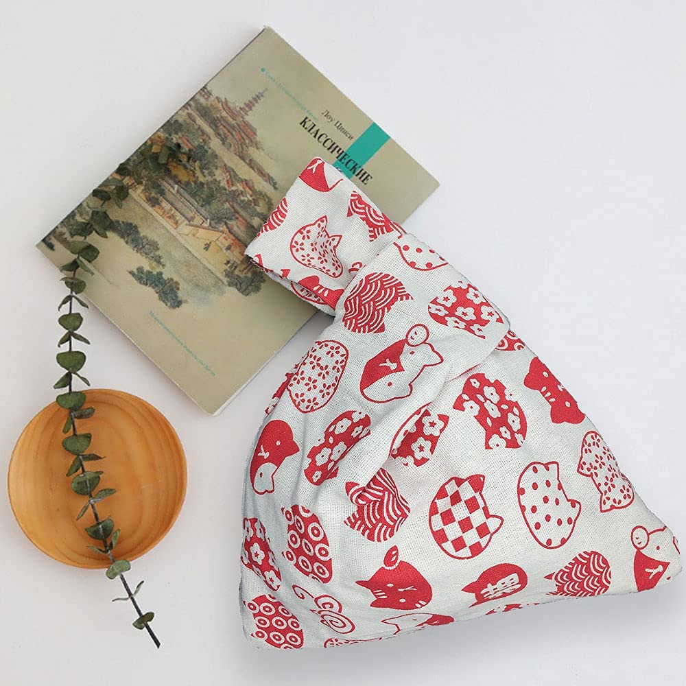 Set of 2 Japanese Pattern Yukata Mini Japanese Style Accessory Drawstring Small Small Handheld Japanese Style Coin and Perfect for Fireworks Japanese