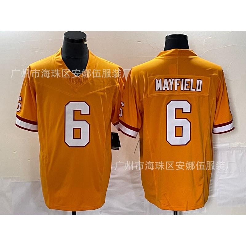 Mens Tampa Bay Buccaneers NFL Football Jersey 13 NS 6 Mayfield 54 David Retro Style Cotton Blend Sport Shirt