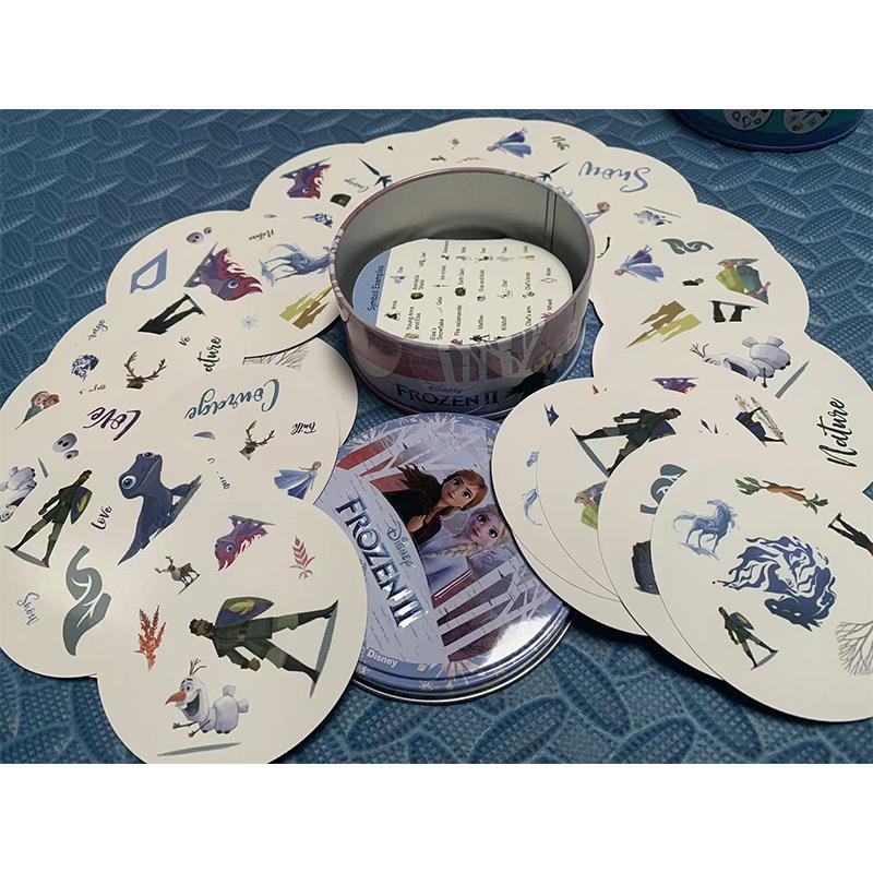 Frozen Card Board Game Princess Toys Iron Box Family Funny Party Holidays Camping Tool Sports Christmas Halloween Gifts