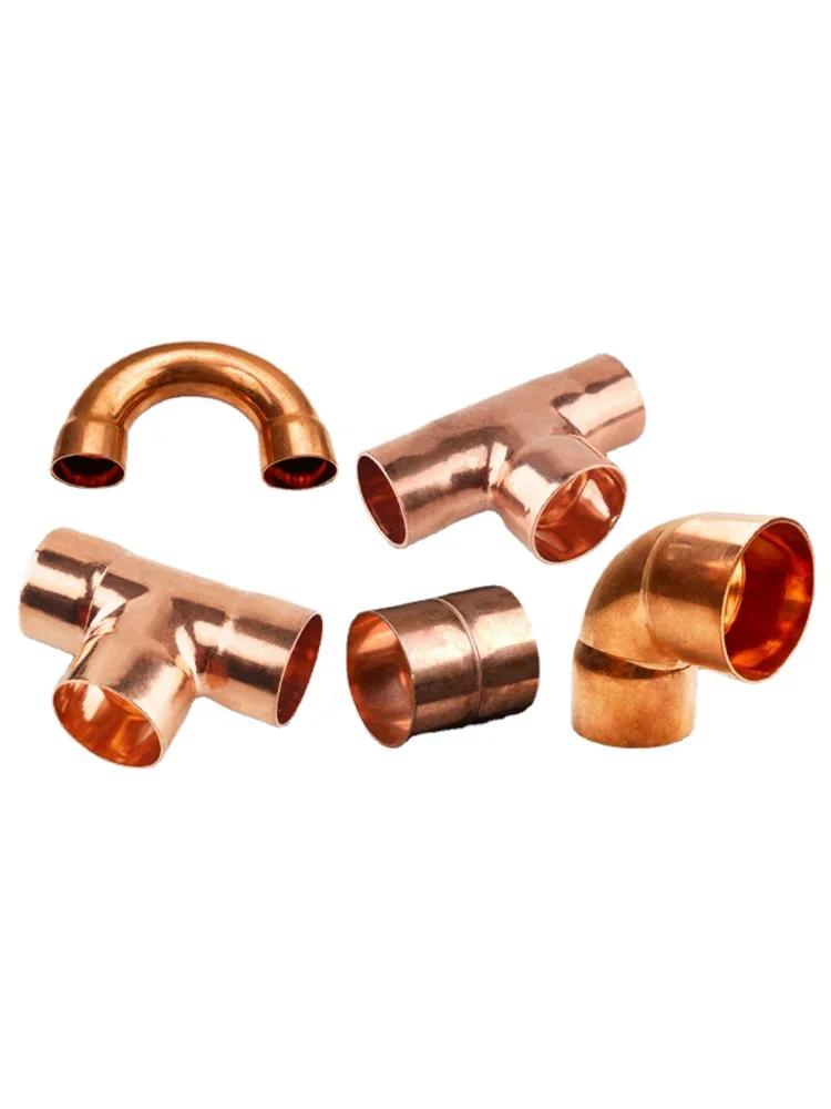 1/4" 3/8" 1/2" 5/8" 3/4" 1"Inch 6.35-54mm Straight Elbow Y U P Shaped 3 4 Way Corss Copper End Feed Pipe Fitting Air Conditioner