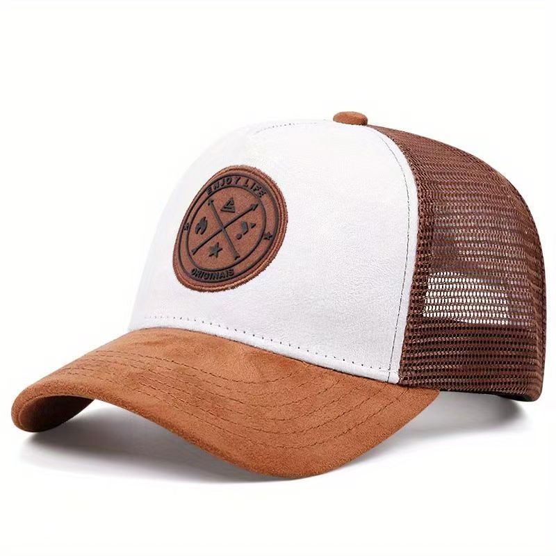 Summer Mesh Baseball Cap Women Men Letter Patch Snapback Hat Casual Breathable Unisex Street Hip Hop Trucker Caps